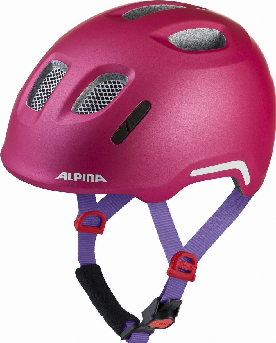 Alpina Ximo 2 Flash Kinder-Helm deep rose violet matt