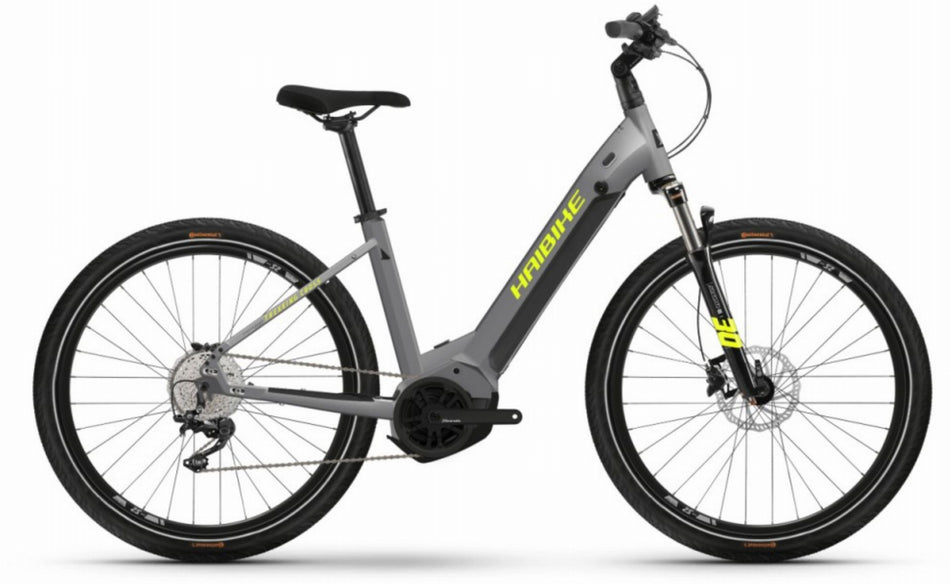 Haibike Trekking 6 Cross 630 Wh E-Bike Wave 27,5" gloss_grey_neon