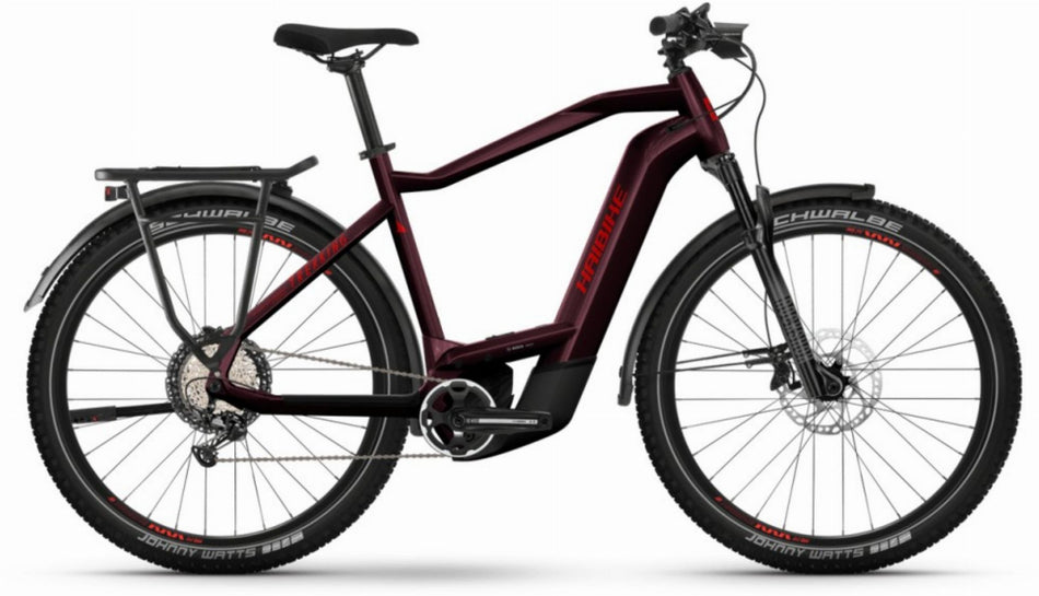 Haibike Trekking 11 750 Wh E-Bike Diamant 27,5" tuscan/neon red - gloss