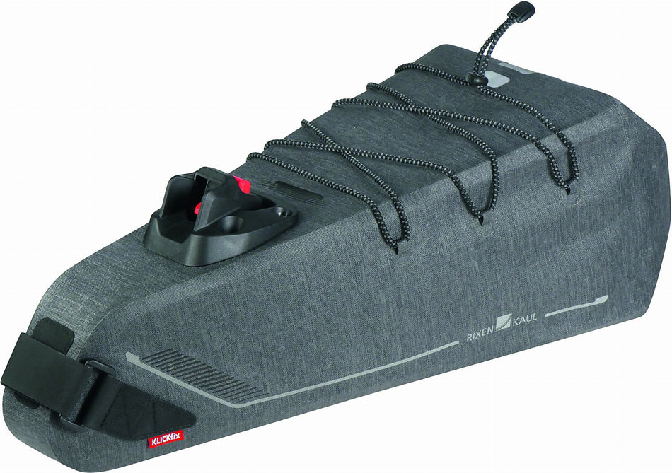 KLICKfix Bikepack X Waterproof Satteltasche grau 8 - 10 L