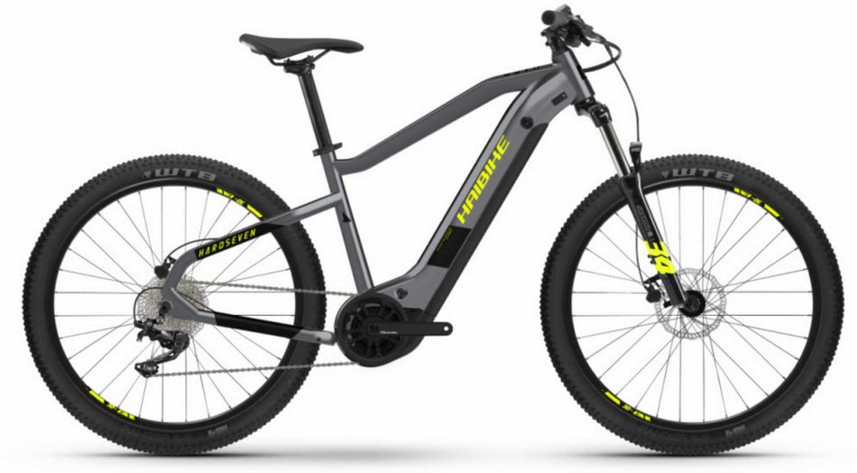 Haibike HardSeven 6 630 Wh E-Bike Hardtail Diamant 27,5" cool grey/black