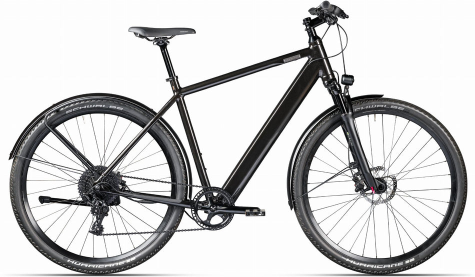 Coboc Iseo 360 Wh E-Bike Diamant salmiak black, gloss