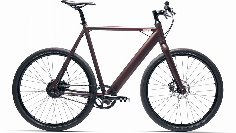 Coboc Brooklyn One FAT 360 Wh E-Bike Diamant 27,5" jugla brown, matt-metallic