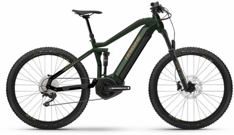 Haibike AllTrail 4 630 Wh E-Bike Fully 29" matte green metal gld black