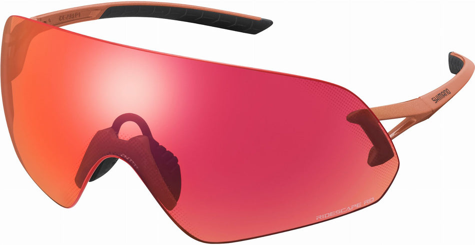 Shimano Aerolite P Sportbrille Metallic Orange/Ridescape Road