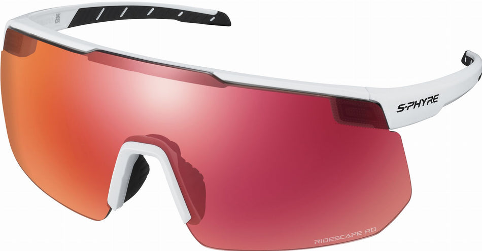 Shimano S-Phyre 2 Sportbrille Matte Extra White/Ridescape Road