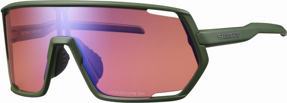 Shimano Technium 2 Offroad Sportbrille dark olive one size