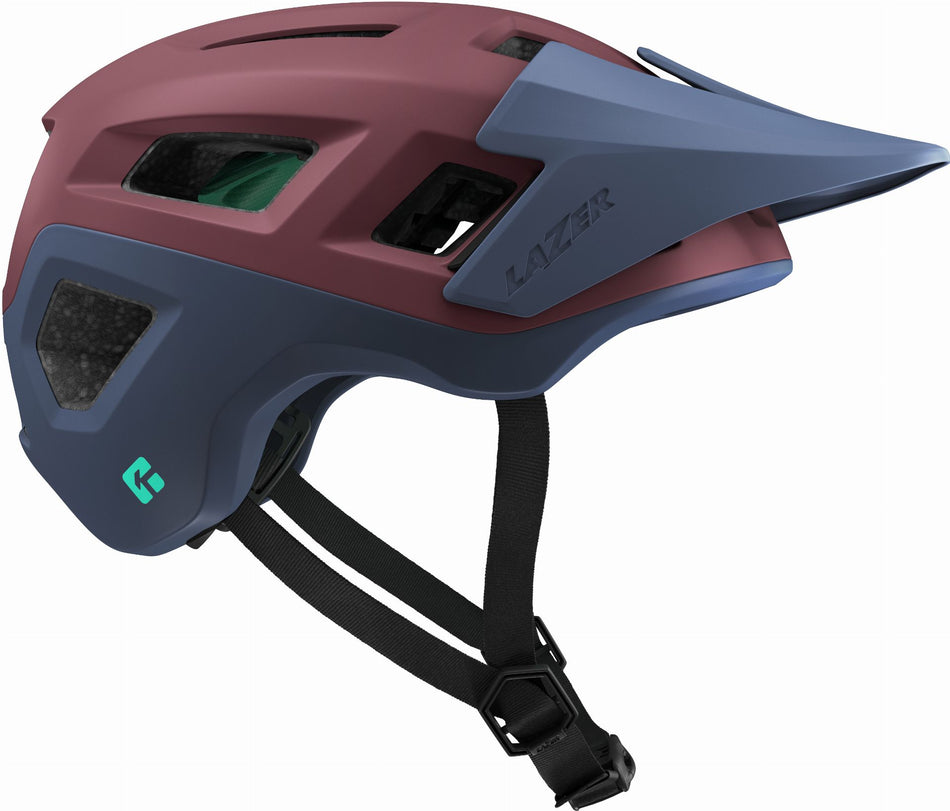 Lazer Coyote KinetiCore MTB-Helm Matte Cosmic Berry Blue