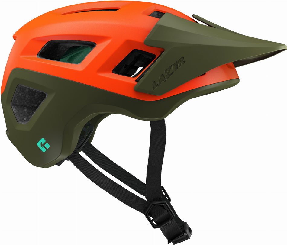 Lazer Coyote KinetiCore MTB-Helm Matte Orange Green