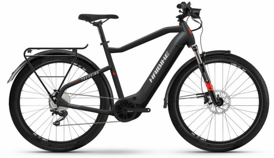 Haibike Trekking 6 630 Wh E-Bike Diamant 27,5" matte black red reflex