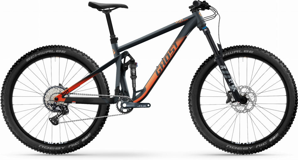 Ghost Riot Trail Essential MTB-Fully dark grey / rusty orange - matt