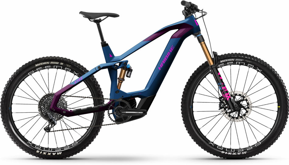 Haibike Hybe 11 750 Wh E-Bike Fully 29"/27,5" blue/magenta/pink - gloss