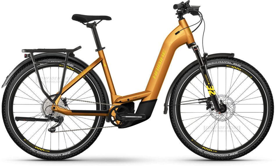 Haibike Trekking 8 750 Wh E-Bike Wave 27,5" metal lava/yellow - gloss
