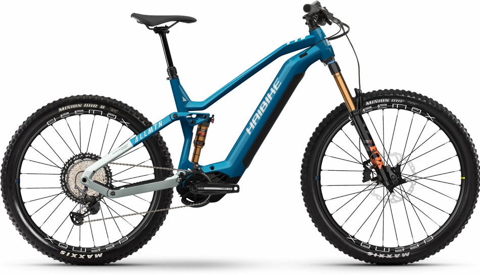 Haibike AllMtn 10 720 Wh E-Bike Fully 29"/27,5" blue/silver - gloss
