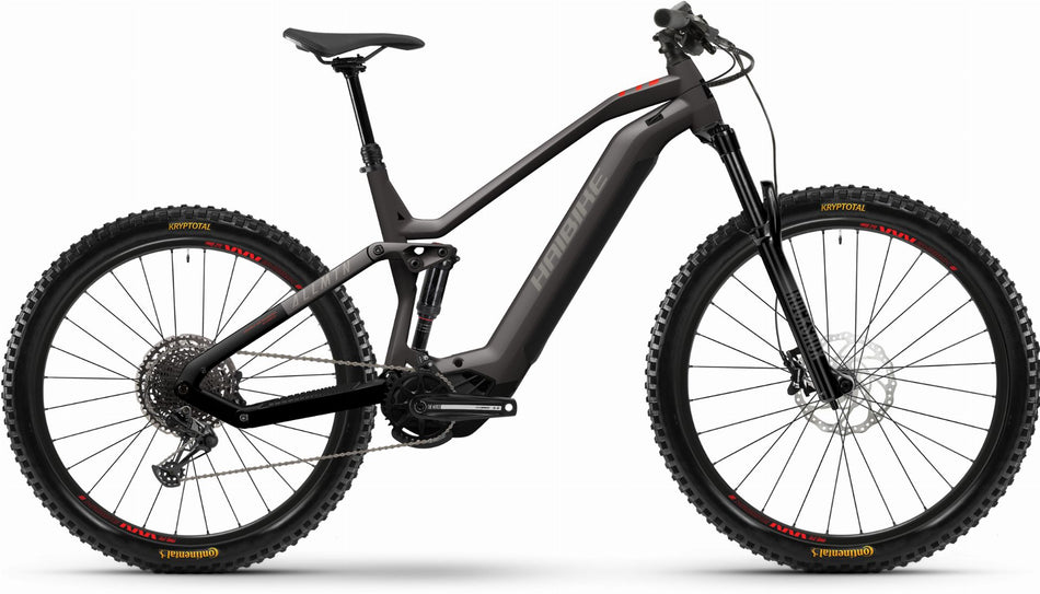 Haibike AllMtn 2 720 Wh E-Bike Fully 29"/27,5" pebble/black/red - matt