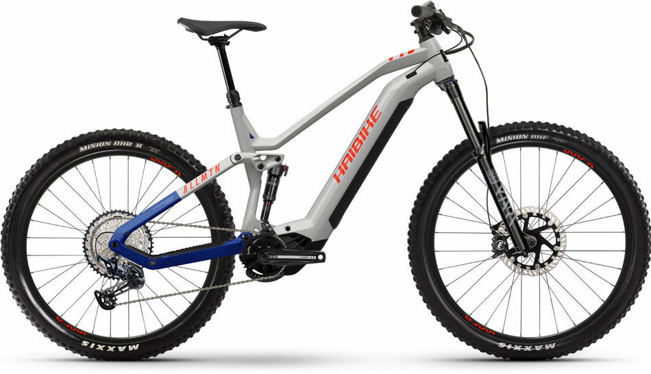Haibike AllMtn 7 720 Wh E-Bike Fully 29"/27,5" grey/blue/red - gloss