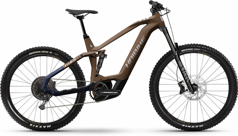 Haibike AllMtn CF 8 750 Wh E-Bike Fully 29"/27,5" choco/midnight - matt