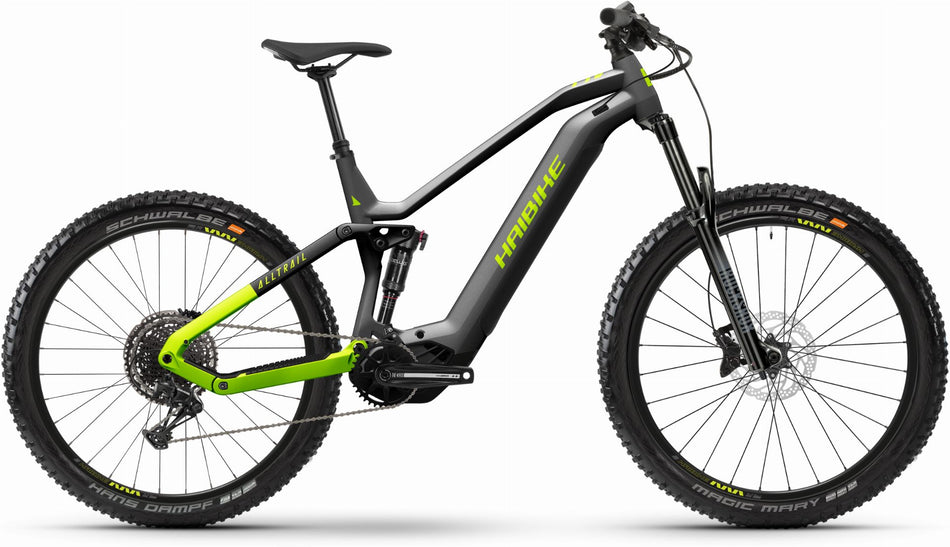Haibike AllTrail 9 720 Wh E-Bike Fully 29"/27,5" titan/lime/black - matt