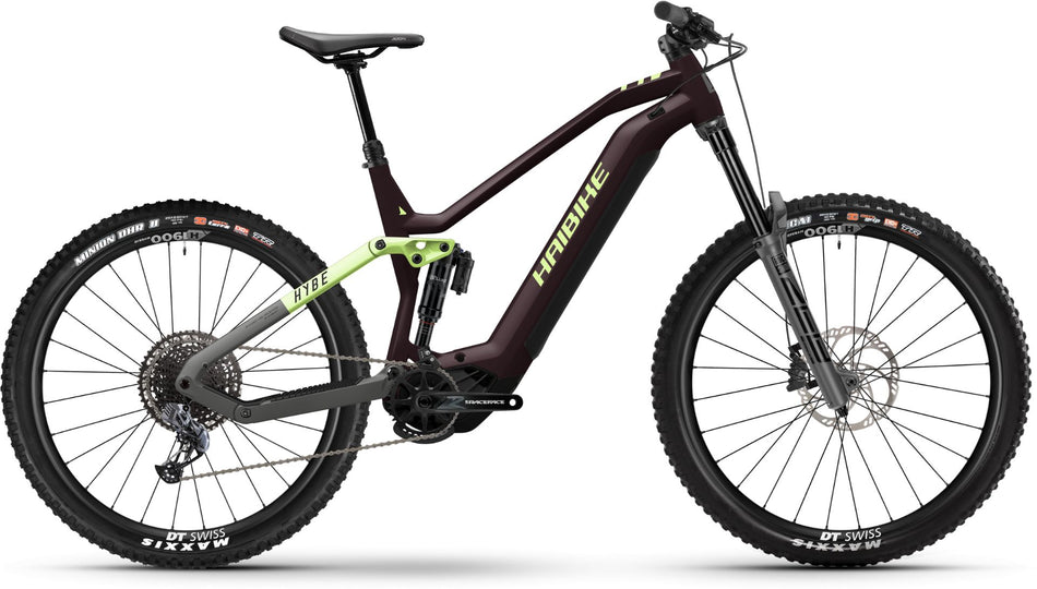 Haibike Hybe 10.5 720 Wh E-Bike Fully 29"/27,5" choco/canary/grey - matt