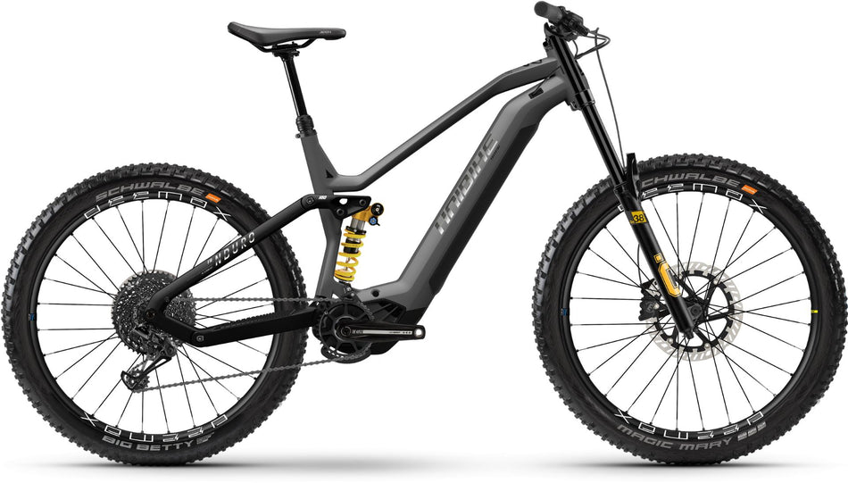 Haibike Nduro 8 Freeride 720 Wh E-Bike Fully 29"/27,5" titan/black/chrome - matt