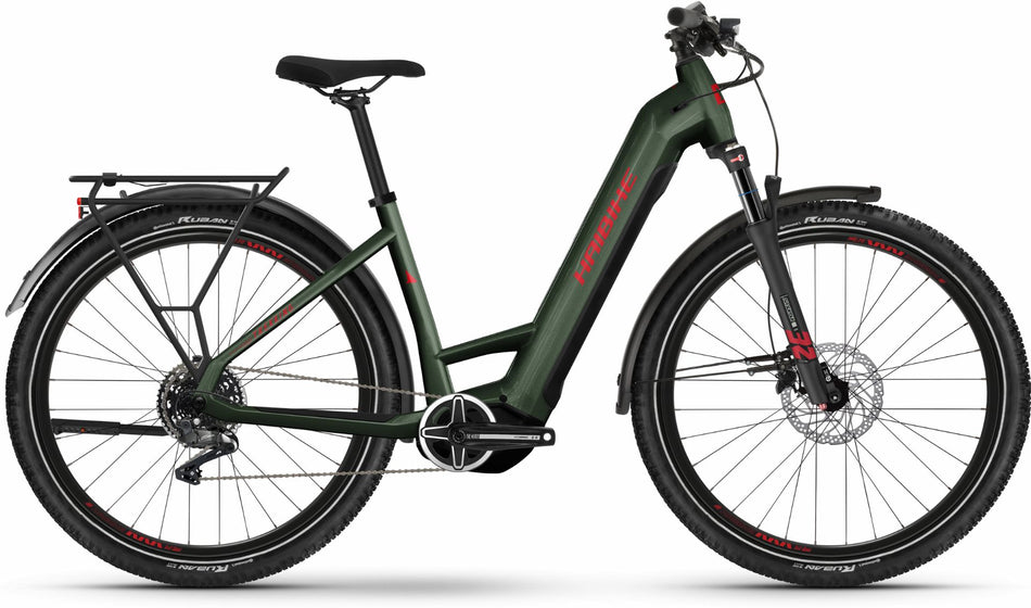 Haibike Trekking 5 720 Wh E-Bike Wave 27,5" olive/red - gloss