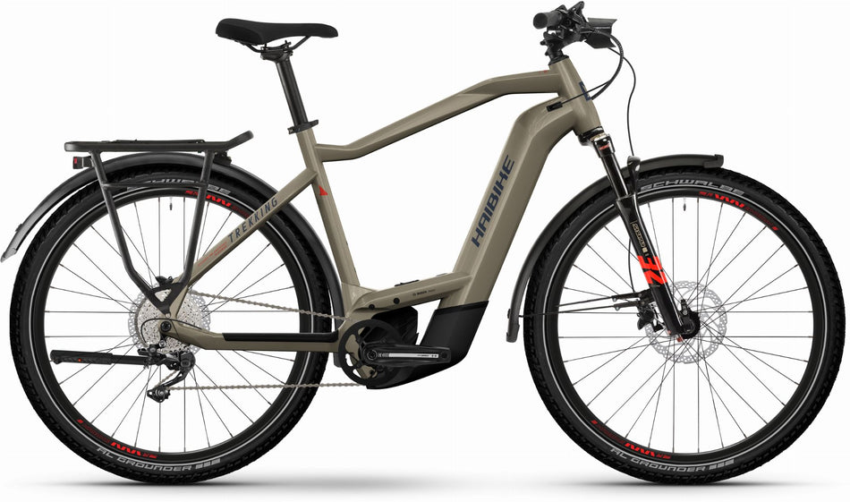Haibike Trekking 8 750 Wh E-Bike Diamant 27,5" sand/red/blue - gloss
