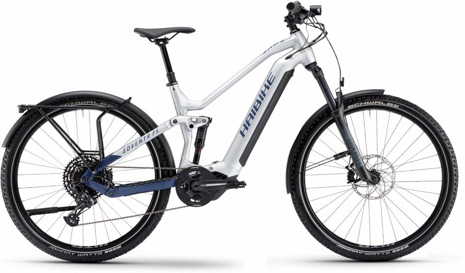 Haibike Adventr 9 720 Wh E-Bike Fully 29" silver/dark blue - matt