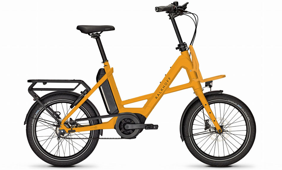 Kalkhoff Image C.B Advance+ 545 Wh E-Kompaktrad 20" mustardyellow matt XS/48