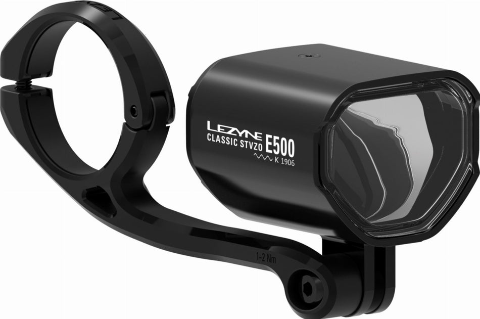 Lezyne E-Bike Frontlicht Classic STVZO E500 schwarz