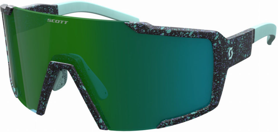 Scott Shield Sonnenbrille terrazzo black/green chrome