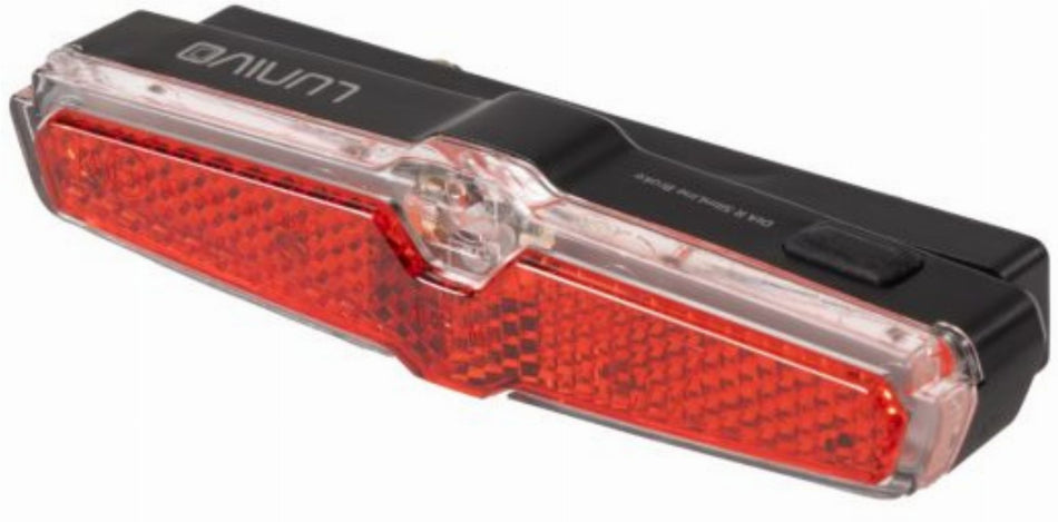 Lunivo DIA R-USB Brake SlimLine - Gepäckträger Akku Rücklicht mit Bremslichtfunktion