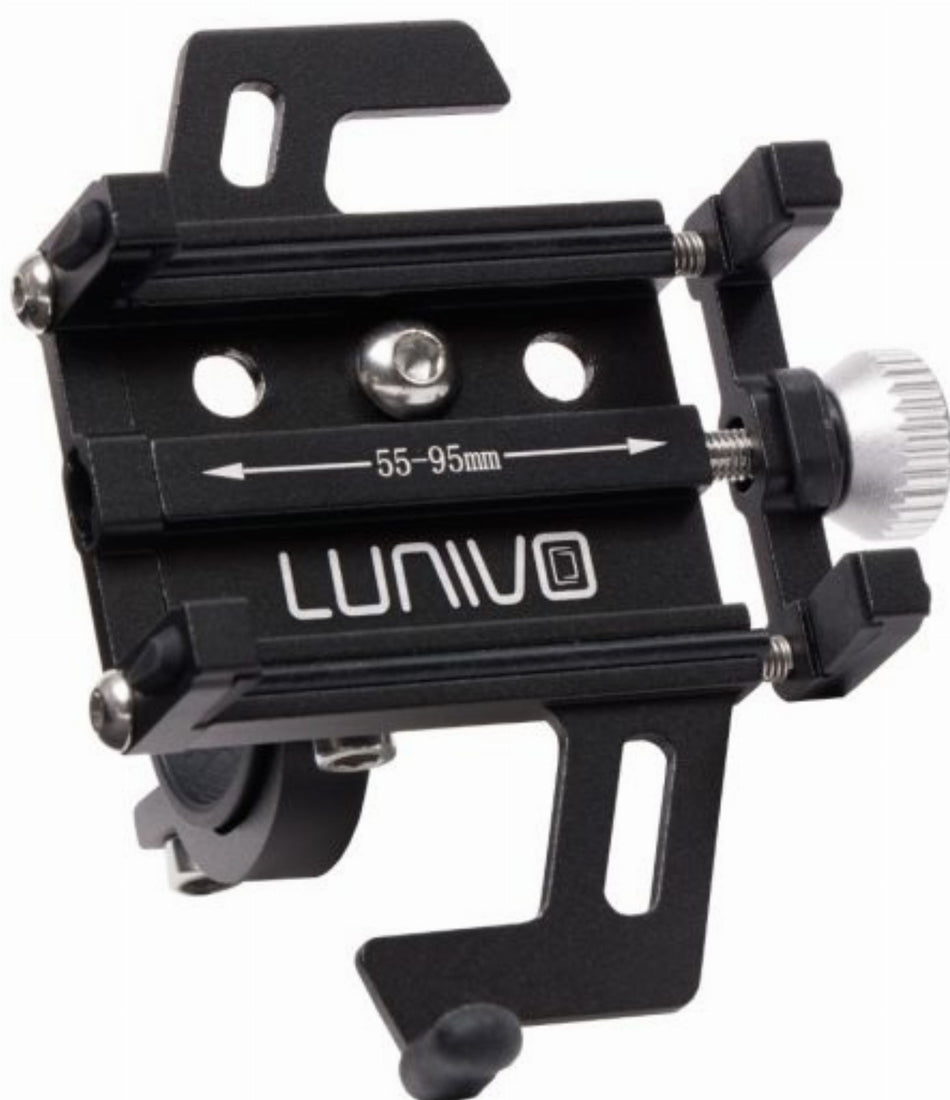 Lunivo Handyhalter Aluminium schwarz