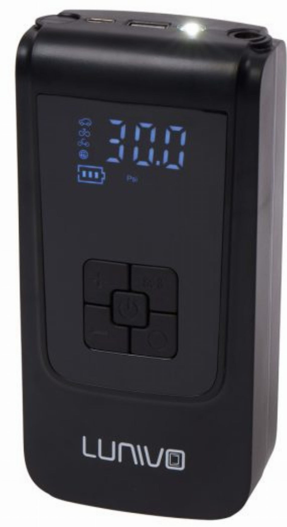 Lunivo Akku Mini-Kompressor schwarz