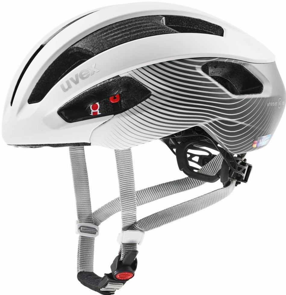Uvex Rise CC WE Rennrad-Helm white-grey matt