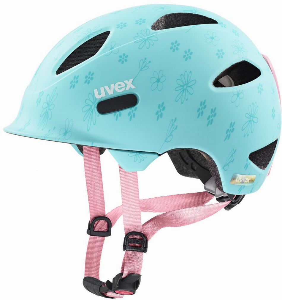 Uvex Oyo Style Kinder-Helm flowers cyan matt