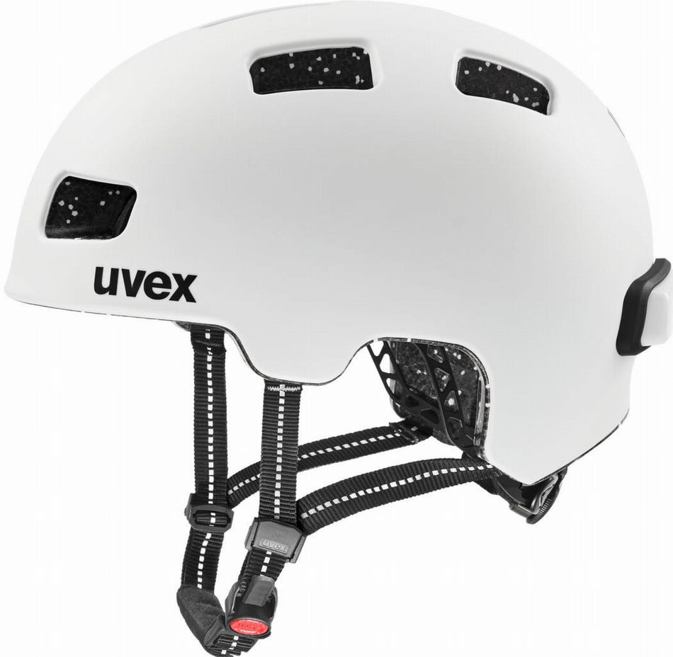 Uvex City 4 Helm white skyfall matt