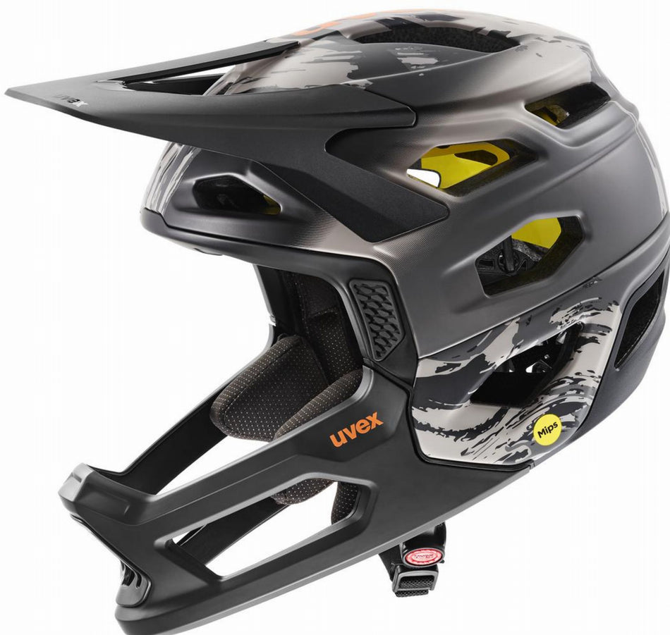 Uvex Revolt Mips MTB-Helm oak brown-orange matt
