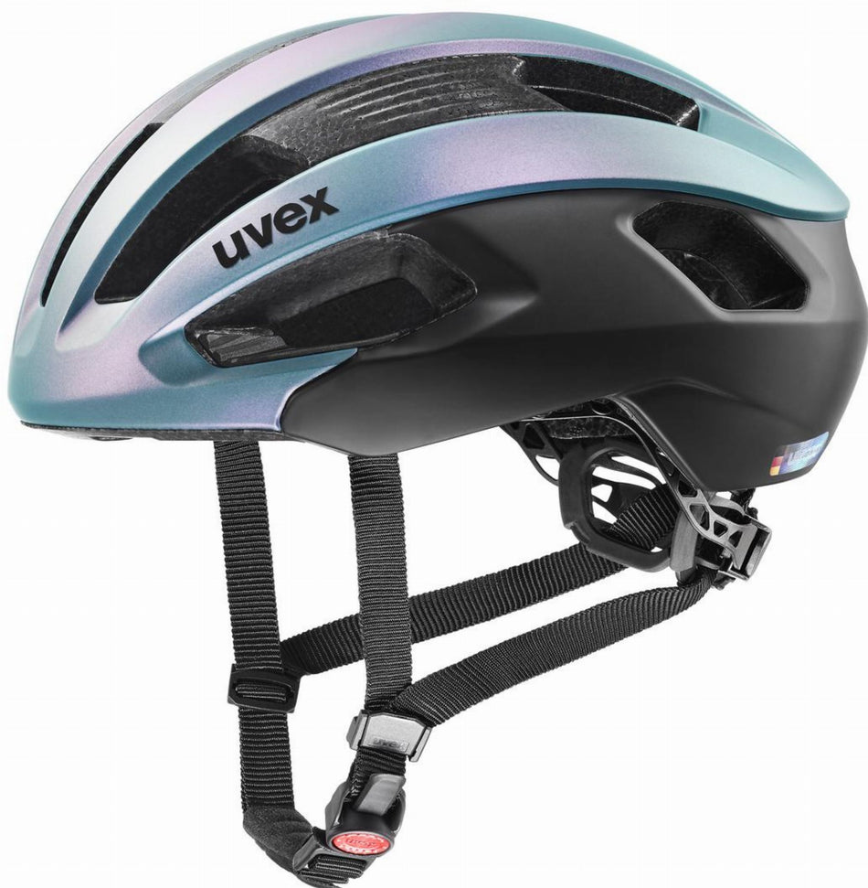 Uvex Rise CC Rennrad-Helm flip flop-black matt