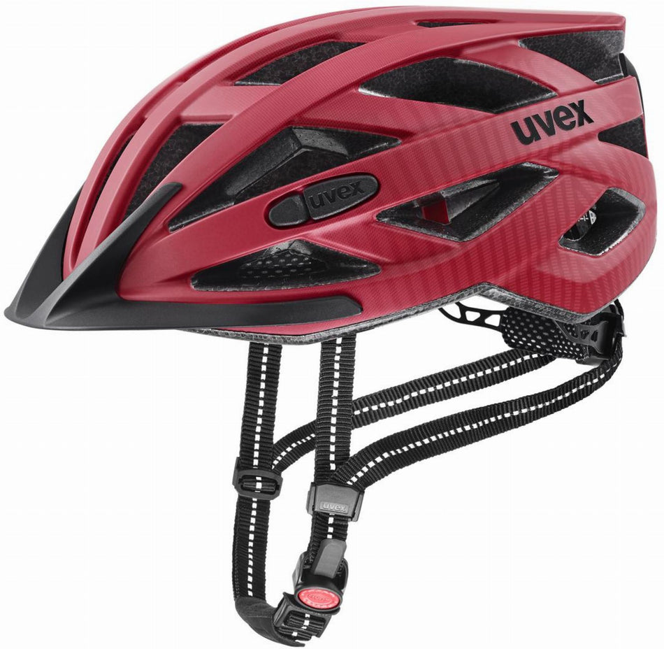 Uvex City I-VO Helm ruby red matt