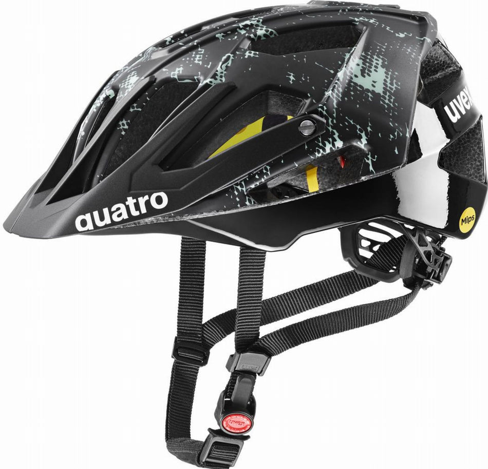 Uvex Quatro CC Mips MTB-Helm black-jade matt