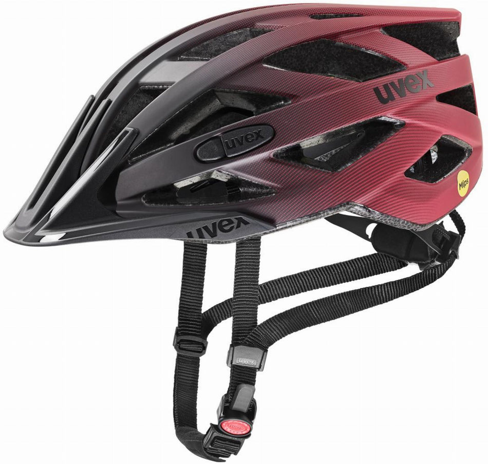 Uvex I-VO CC MIPS Helm black-red matt