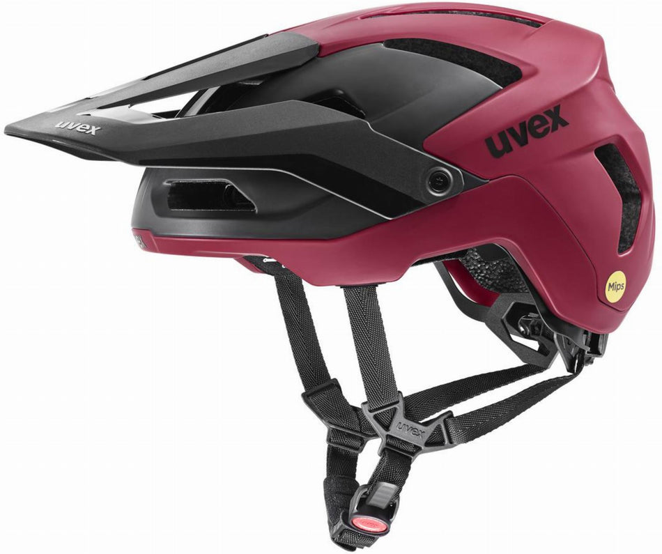 Uvex Renegade Mips MTB-Helm ruby red-black matt