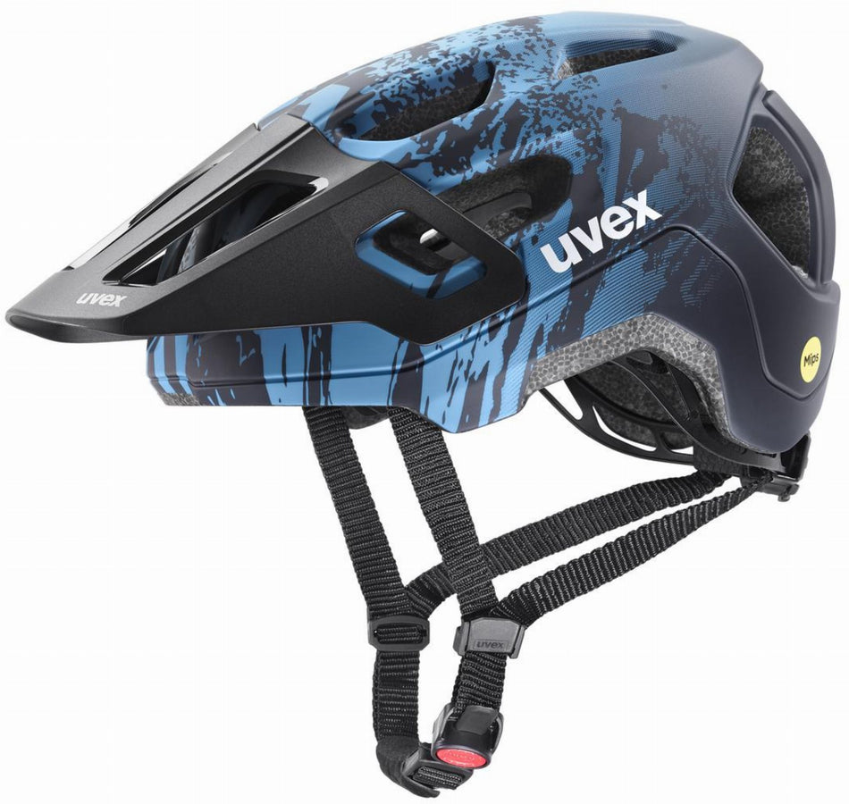 Uvex React Jr. Mips Kinder-Helm azure-deep space matt 52-56 cm