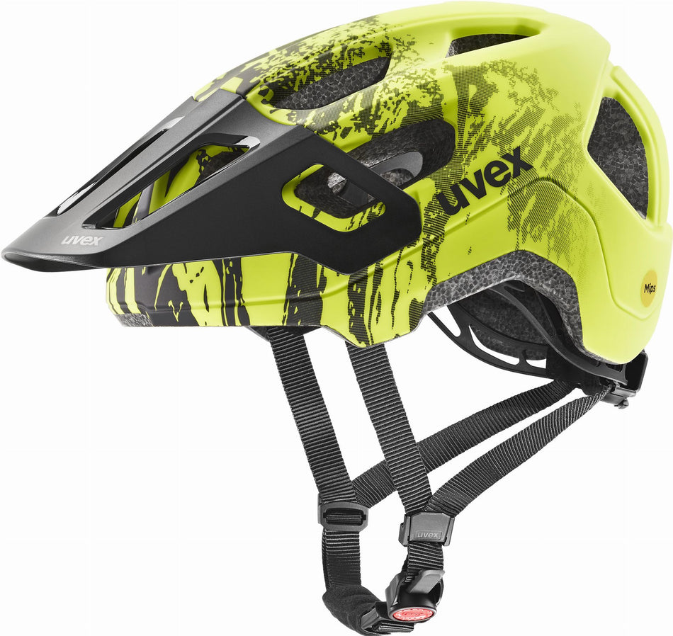 Uvex React Jr. Mips Kinder-Helm lime - black 52-56 cm