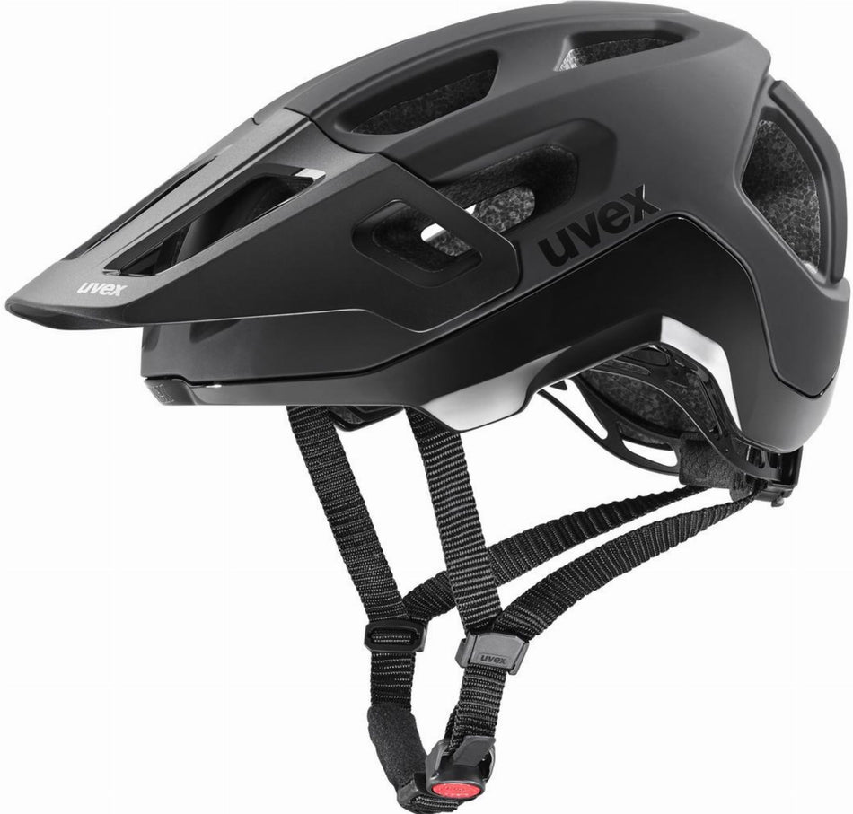 Uvex React MTB-Helm black matt