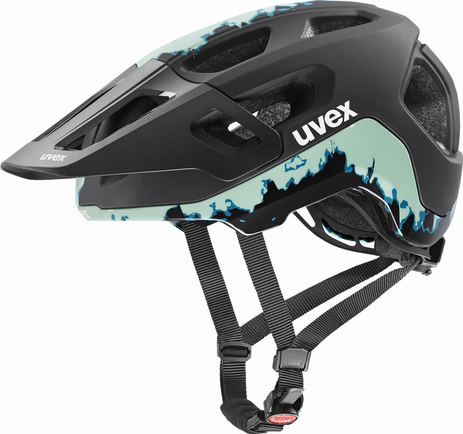 Uvex React MTB-Helm jade-black matt