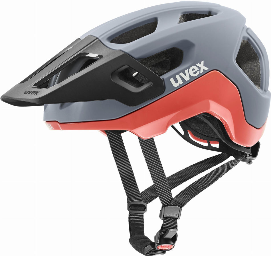Uvex React MTB-Helm rhino-apricot peach matt
