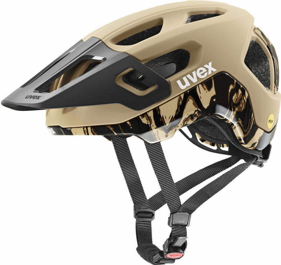 Uvex React Mips MTB-Helm desert-black matt