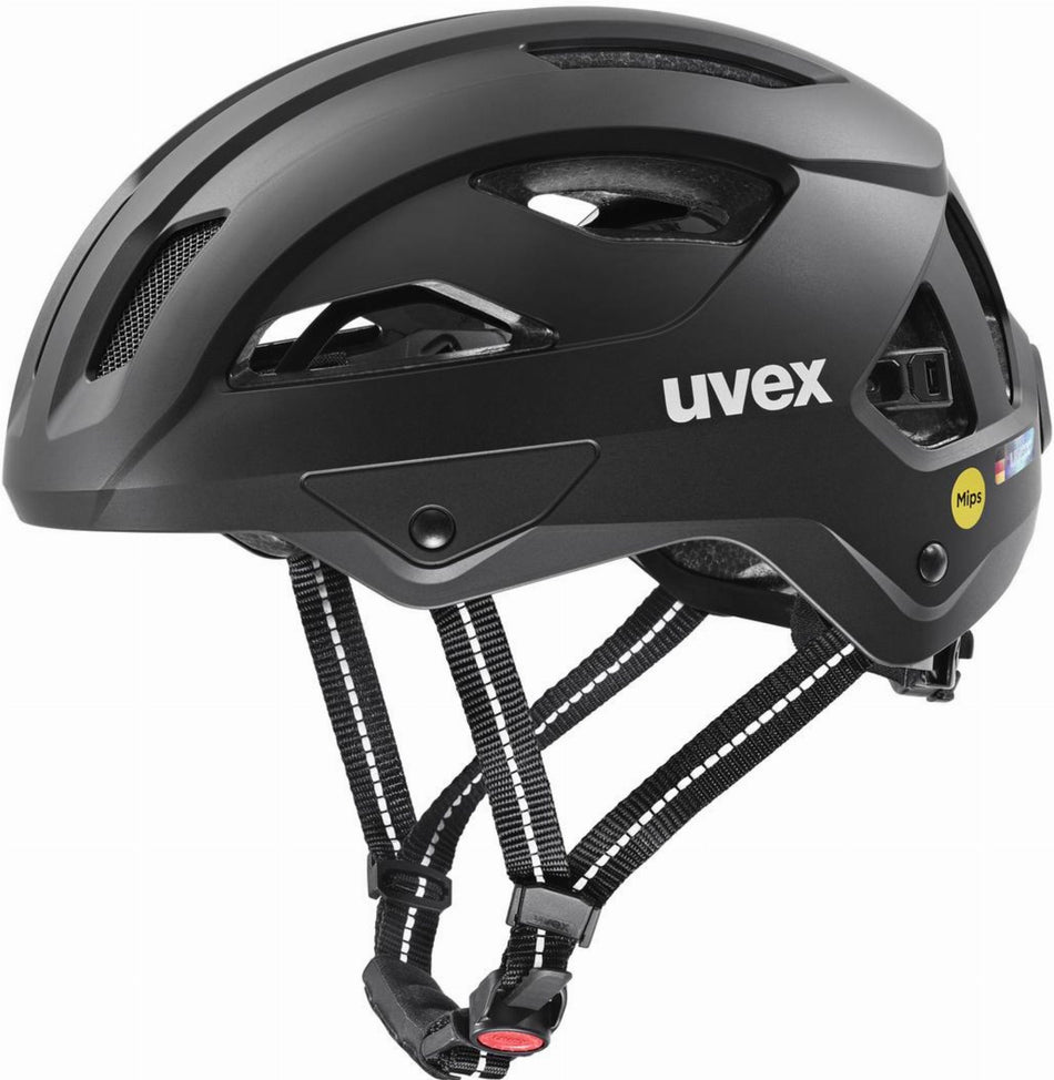Uvex City Stride Mips Hiplok Helm black matt