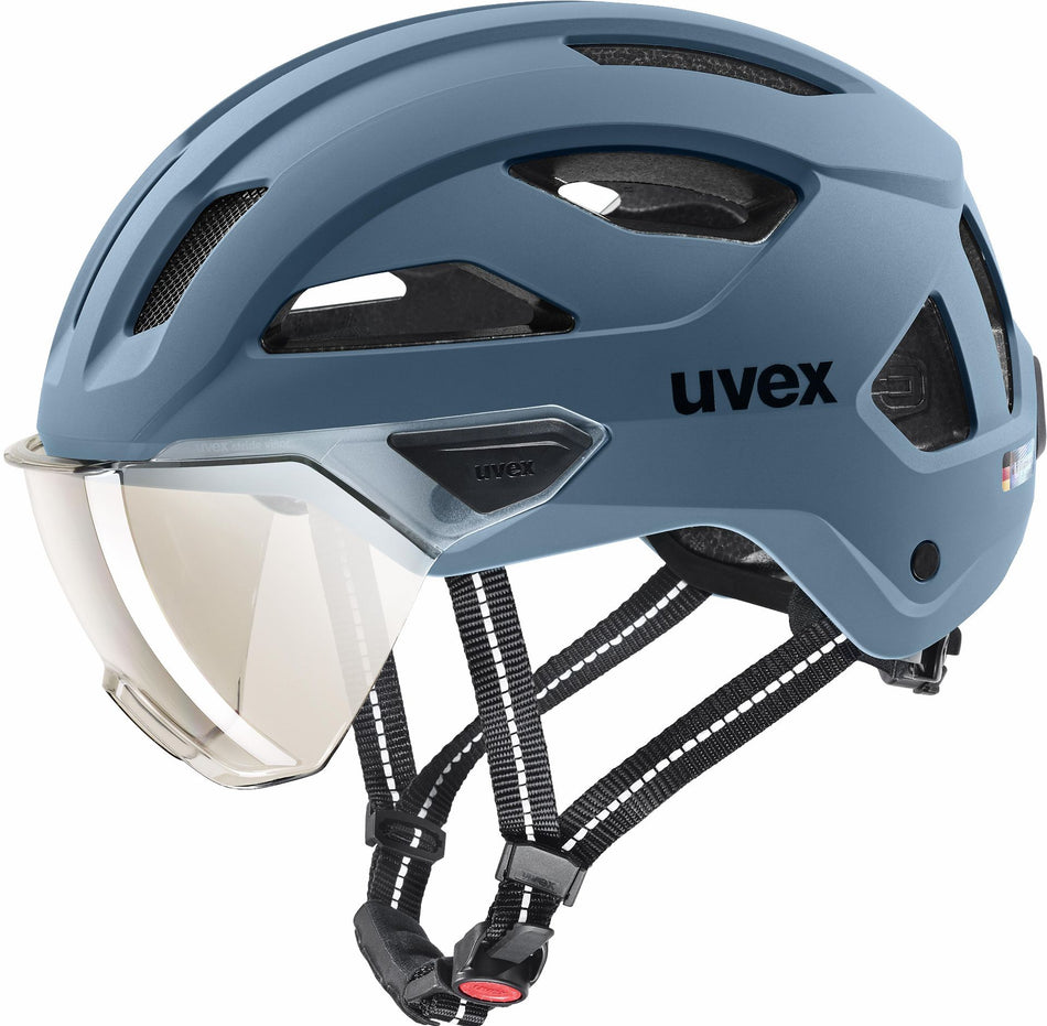 Uvex Stride Visor Helm stone blue matt